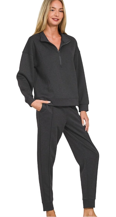Quarter-Zip Luxe Lounge Set