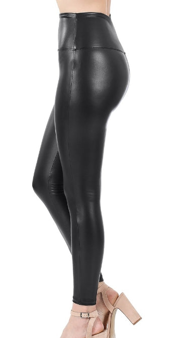 Luxe High-Waist Faux Leather Leggings