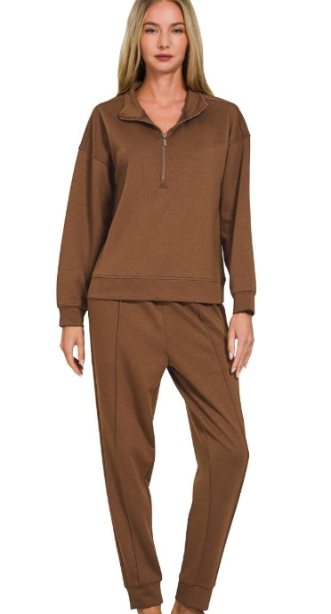 Quarter-Zip Luxe Lounge Set