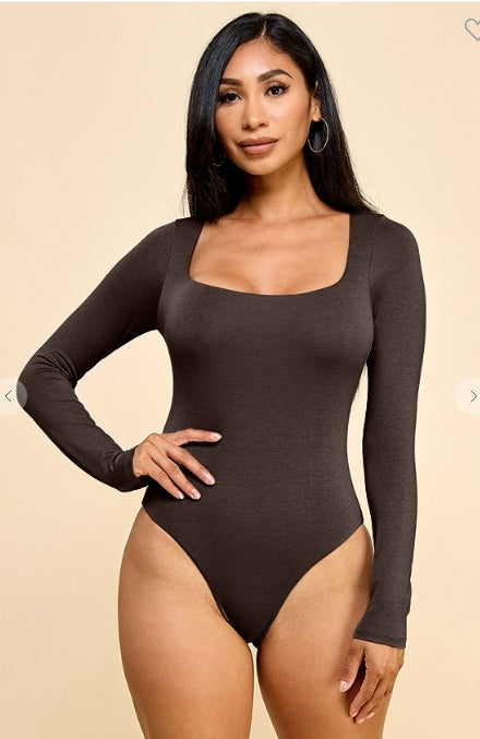 Jade Square Neck Bodysuit