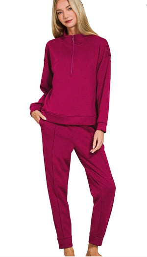 Quarter-Zip Luxe Lounge Set