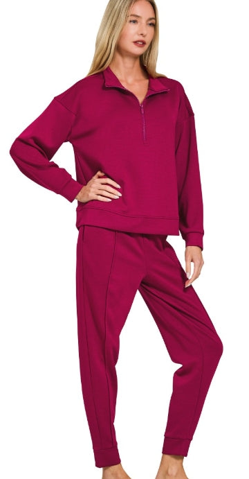 Quarter-Zip Luxe Lounge Set