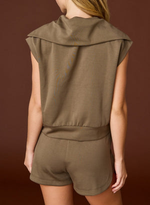 Blake Half Zip Scuba Top & Short Set