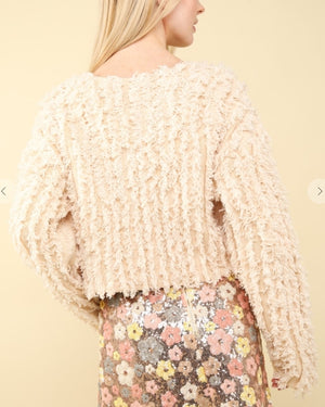 The Fuzzy Frenzy Zip Cardigan