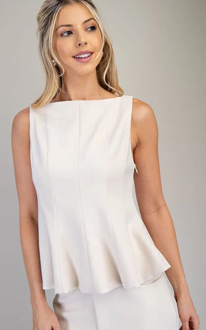 The Madison Peplum Top