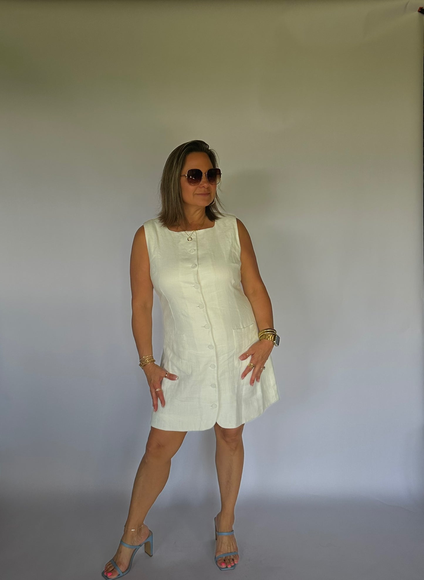 Sweet Summer Breeze Linen Dress