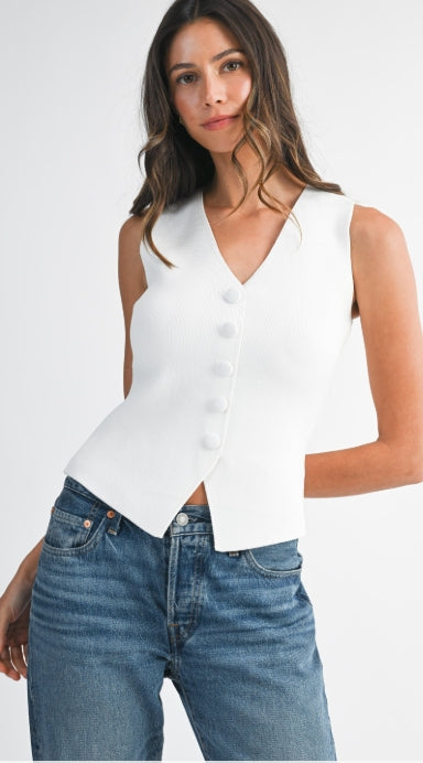 The Mercer Button Vest