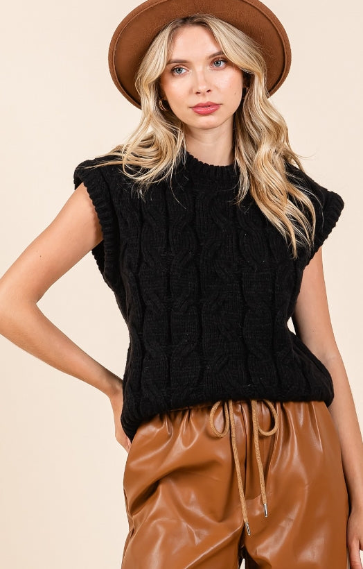 The Cable & Chic Sweater Vest