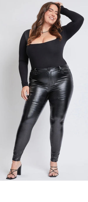Starry Night Black Metallic Skinny Plus