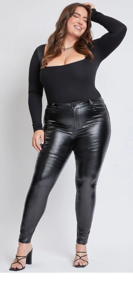Starry Night Black Metallic Skinny Plus