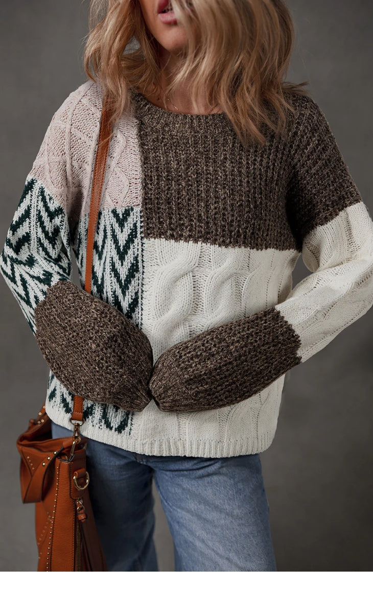 Autumn Patchwork Sweater
