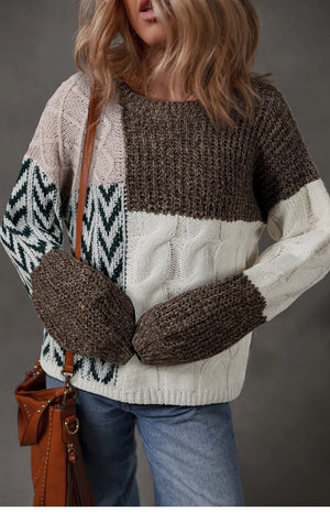 Autumn Patchwork Sweater