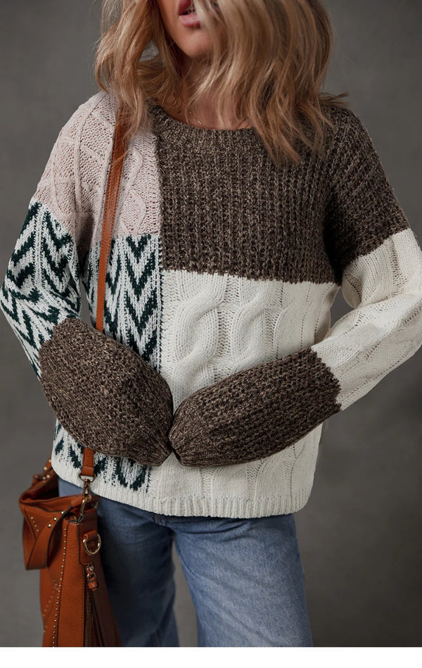 Autumn Patchwork Sweater