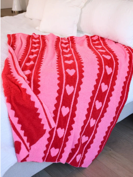 Heartfelt Stripes Blanket