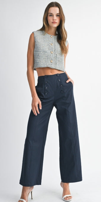Portside Poise Wide-Leg Trousers