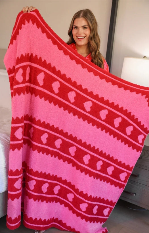 Heartfelt Stripes Blanket