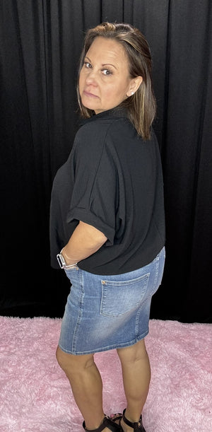 Risen Another Day In Paradise Denim Skirt - Final Sale
