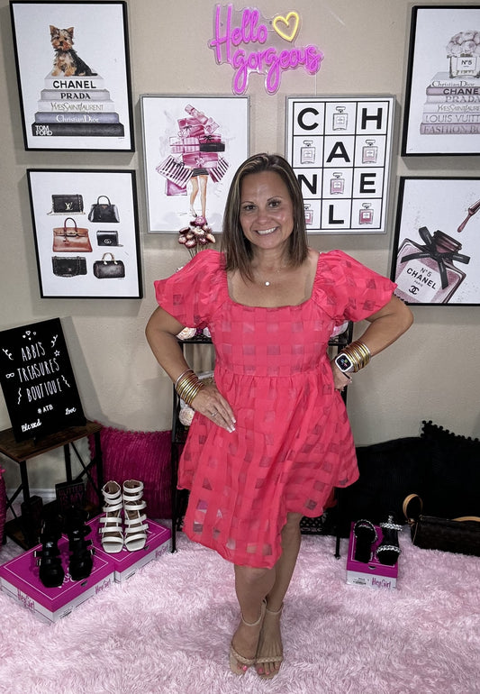 The Bubbly Check Dress
