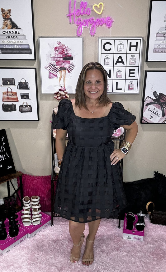 The Bubbly Check Dress