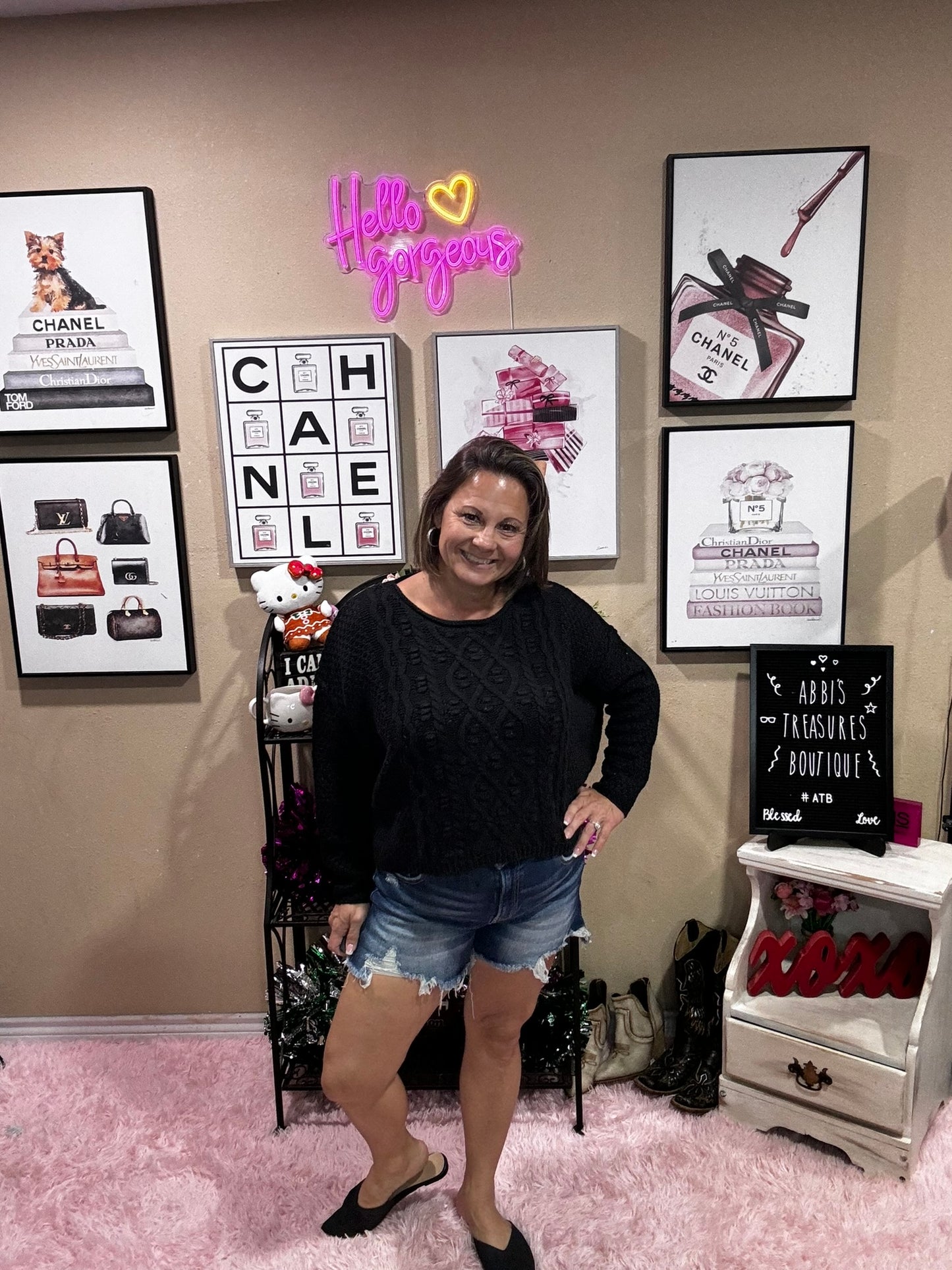 Brooklyn Cable Crop Sweater