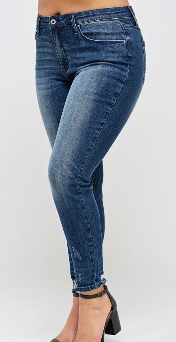 Indigo Muse Mid-Rise Skinny Jeans – Plus
