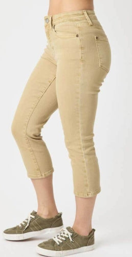 Judy Blue So Casual Khaki Capris