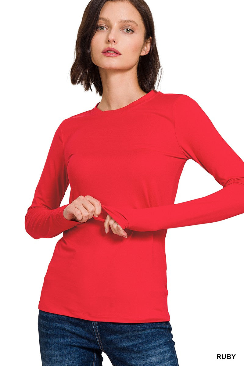 Basic Essentials: Round Neck Long-Sleeve