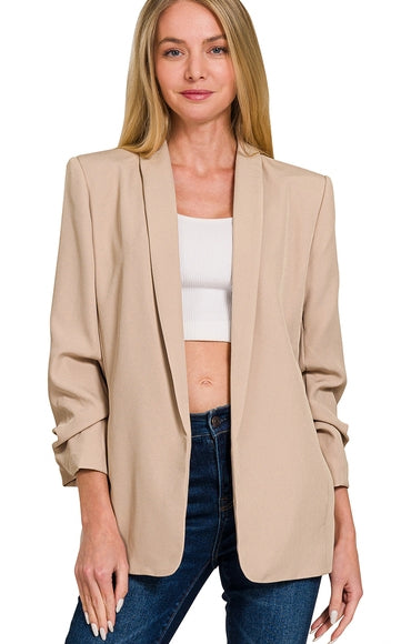 The Executive Edge Blazer – Mocha Latte