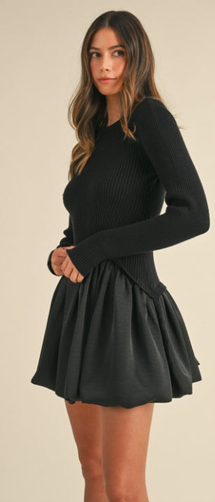 The Midnight Bloom Sweater Dress – by Mable