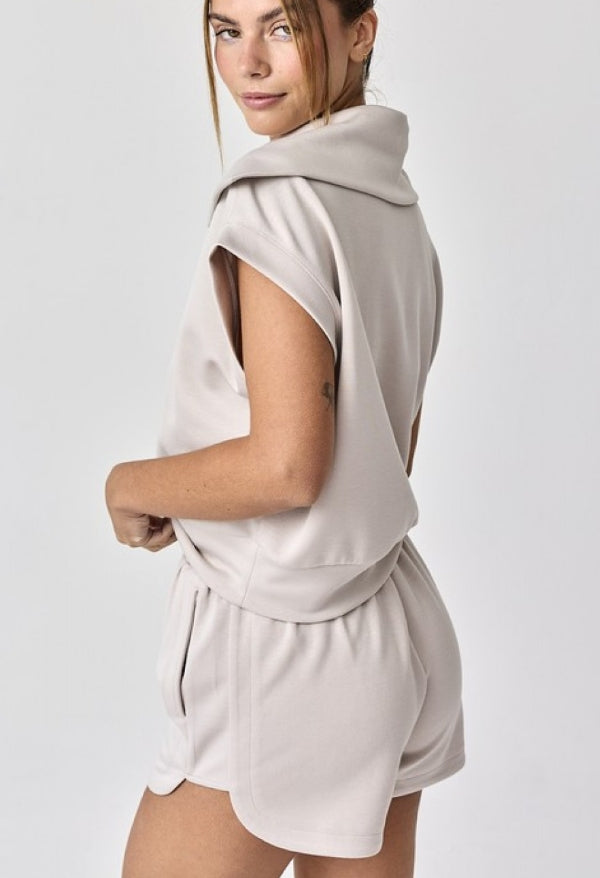 Blake Half Zip Scuba Top & Short Set