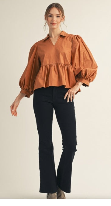 Ruffle & Rise Blouse