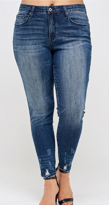 Indigo Muse Mid-Rise Skinny Jeans – Plus